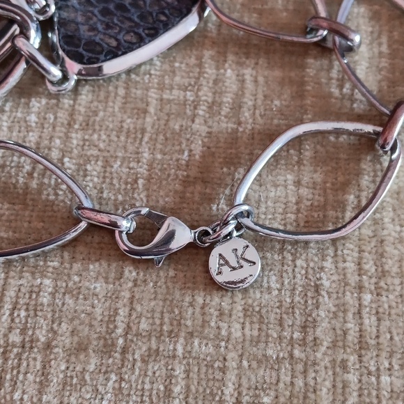 AK Silver Tone Large Chunky Link Necklace - Picture 7 of 9